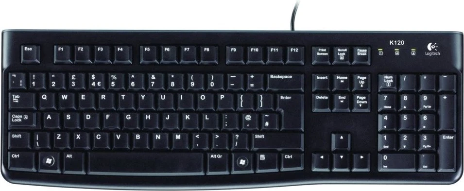 Tastierë Logitech, modeli K120, e zezë