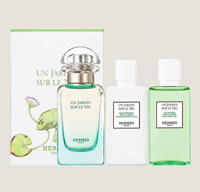 Set Eau de Toilette Hermes Un Jardin Sur Le Nil Gift, 30 ml + 40 ml + 40 ml