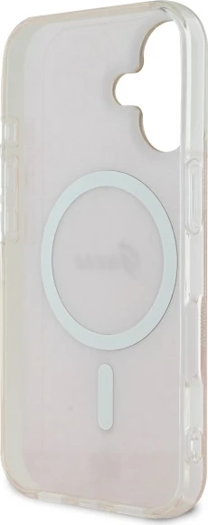 Mbështjellës Guess IML 4G MagSafe për iPhone 16, Rozë