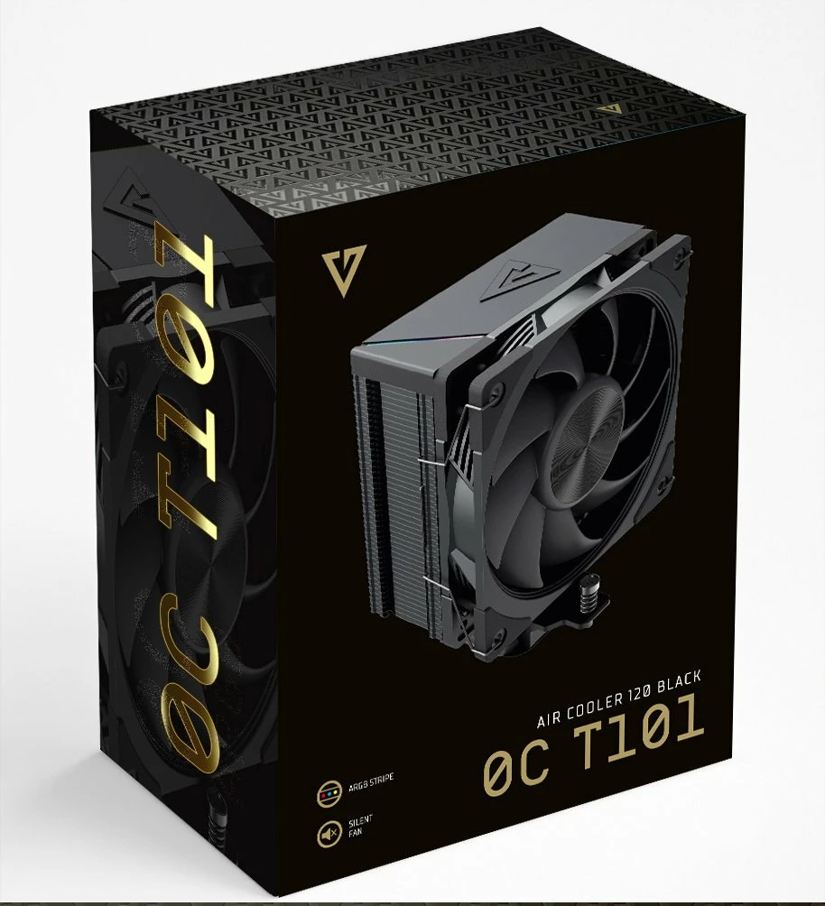 Ftohës CPU Modecom Volcano 0C T101 MC-C-T101-AS0-B 120mm ARGB 190W TDP, i zi