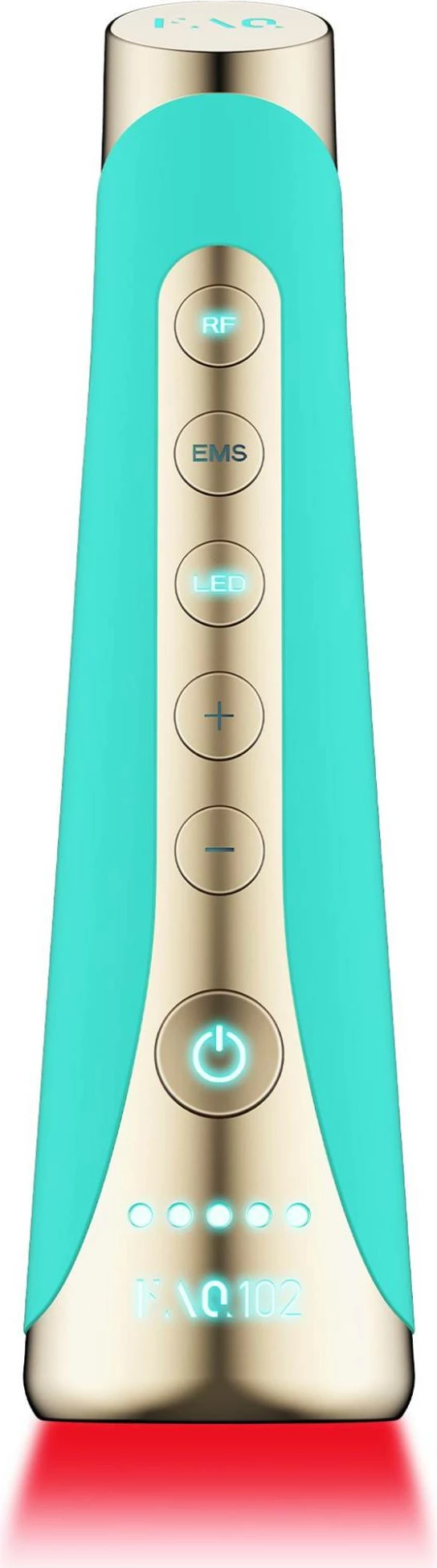 Pajisje rejuvenimi profesionale FAQ 102, EMS/RF/LED, me aplikacion, e papërshkueshme nga uji, Topaz, set 7 copë