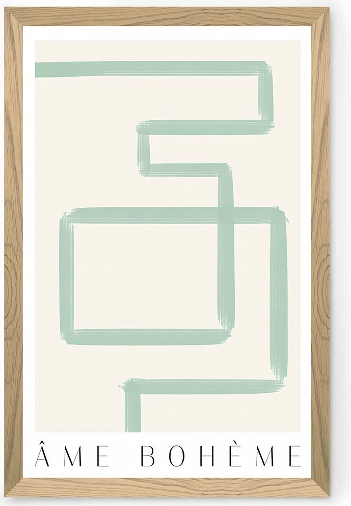 Pikturë dekorative, Wallity, shumëngjyrëshe, Tekhammdf45, 33x48cm