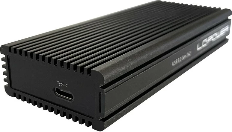 Kasë SSD LC-Power LC-M2-C-NVME-2X2, M.2, PCI Express, USB 3.2 Gen 2x2, e zezë