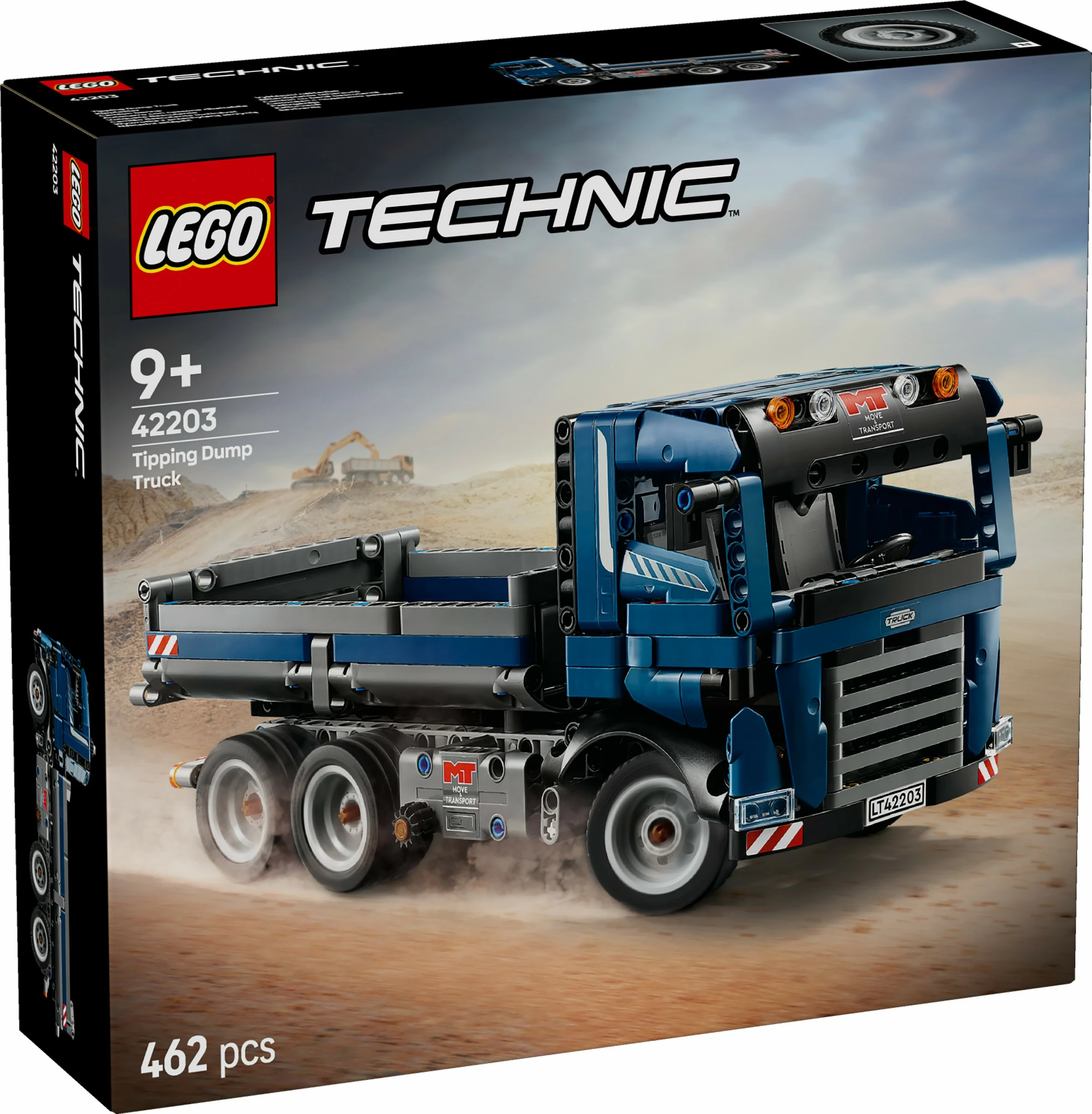 Set ndërtimi LEGO Technic Tipping Dump Truck, 462 pjesë, shumëngjyrësh