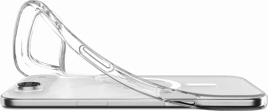 Mbështjellës Spigen Liquid Crystal MagSafe për iPhone 17 Air, Transparent dhe Bardhë