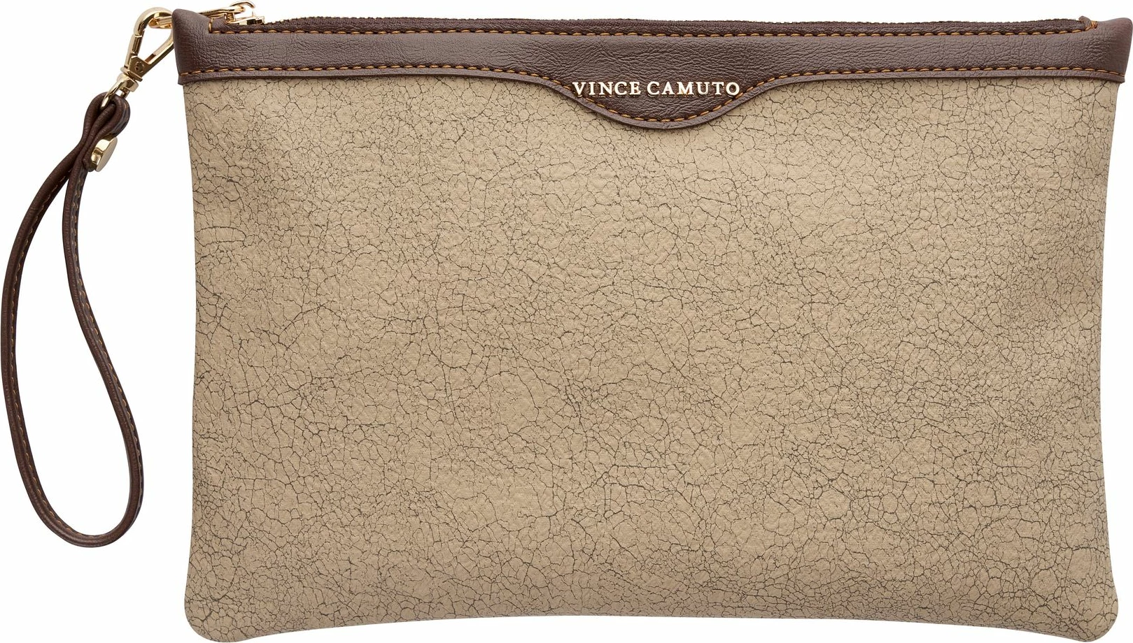 Çantë dore clutch, ngjyrë kafe, Vince Camuto, Terni