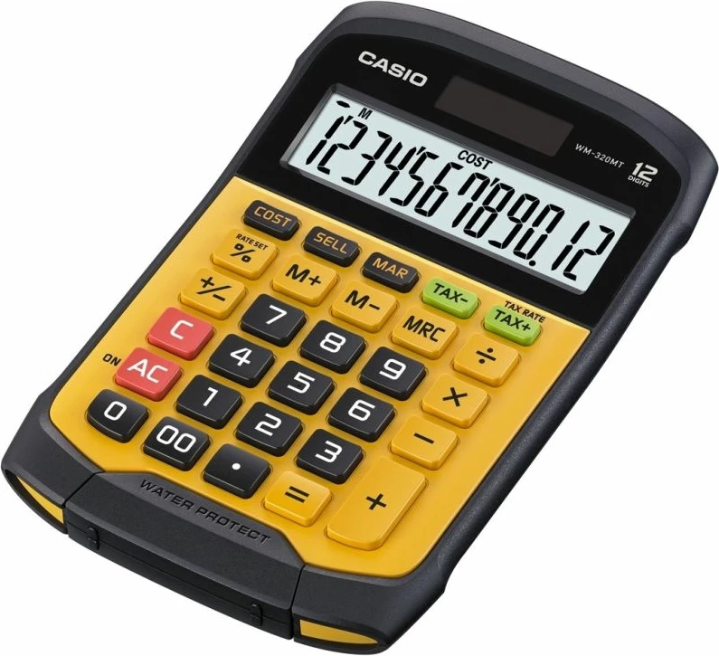 kalkulator zyre Casio WM-320MT-S, i zi/verdhë