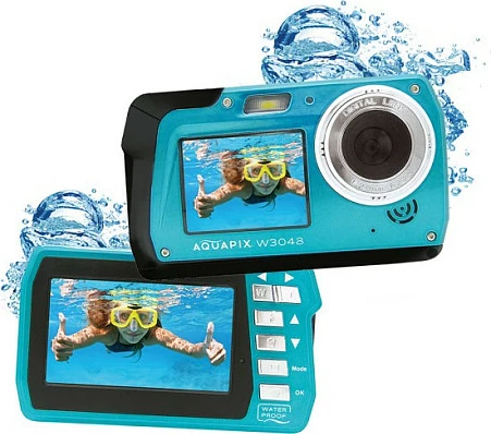 Kamerë digjitale kompakte EASYPIX W3048 EDGE, 4K, 13MP, waterproof, e kaltër
