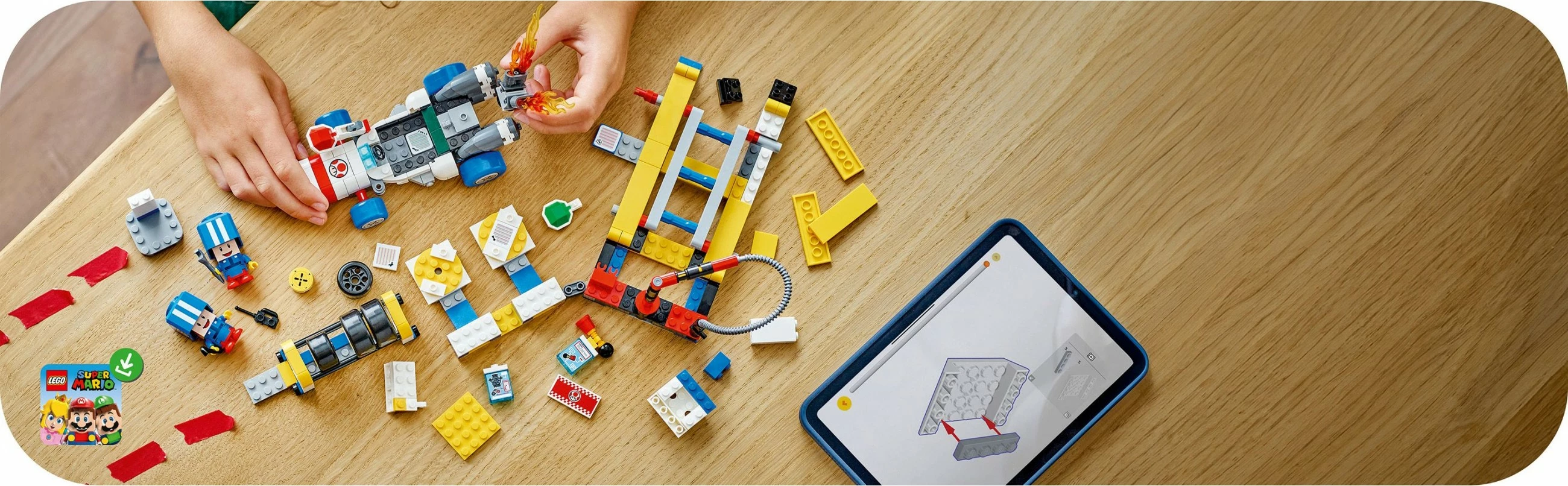 Set ndërtimi LEGO Mario Kart Toad's Garage, 390 pjesë, plastikë, shumëngjyrësh