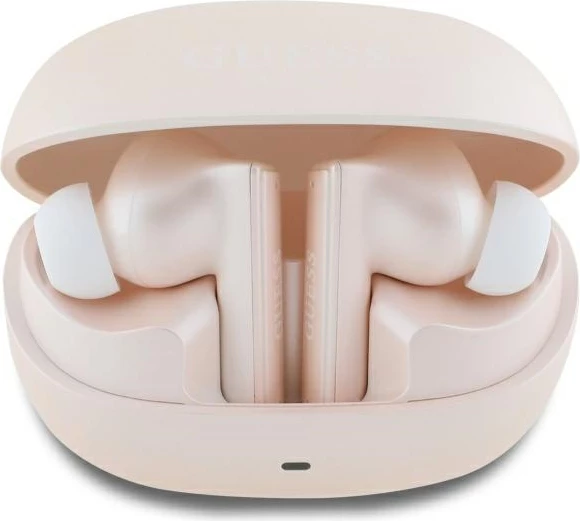 Kufje Guess GUTWST88MCTGP TWS me stacion karikimi, rozë