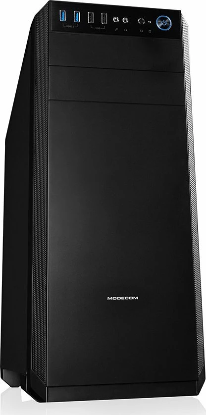 Kasë Modecom Oberon Pro LE AT-OBERON-PR-10-000000-0002-LE Midi Tower ATX/uATX pa PSU, e zezë