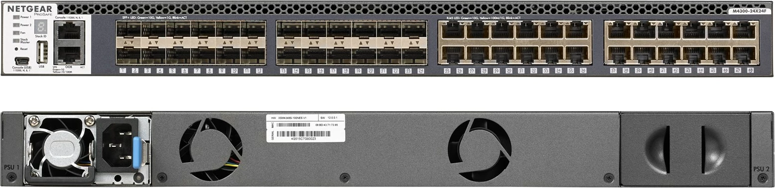 Switch NETGEAR M4300-24X24F, 1U, Gri
