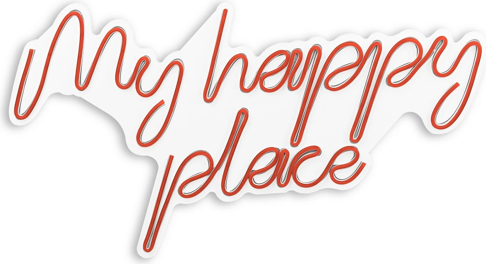 Dekor dritash LED plastike, My Happy Place, ngjyrë e kuqe