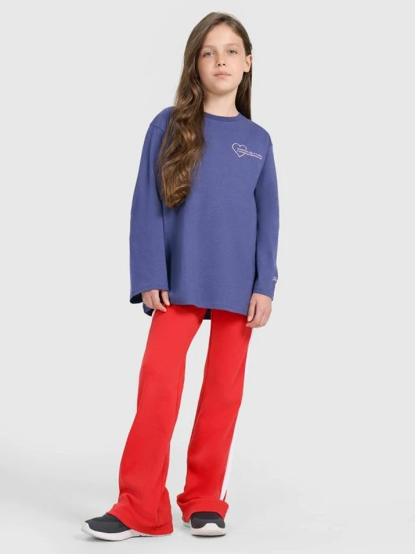 Maicë me mëngë të gjata oversized për vajza 4F [Madhësia: 140]