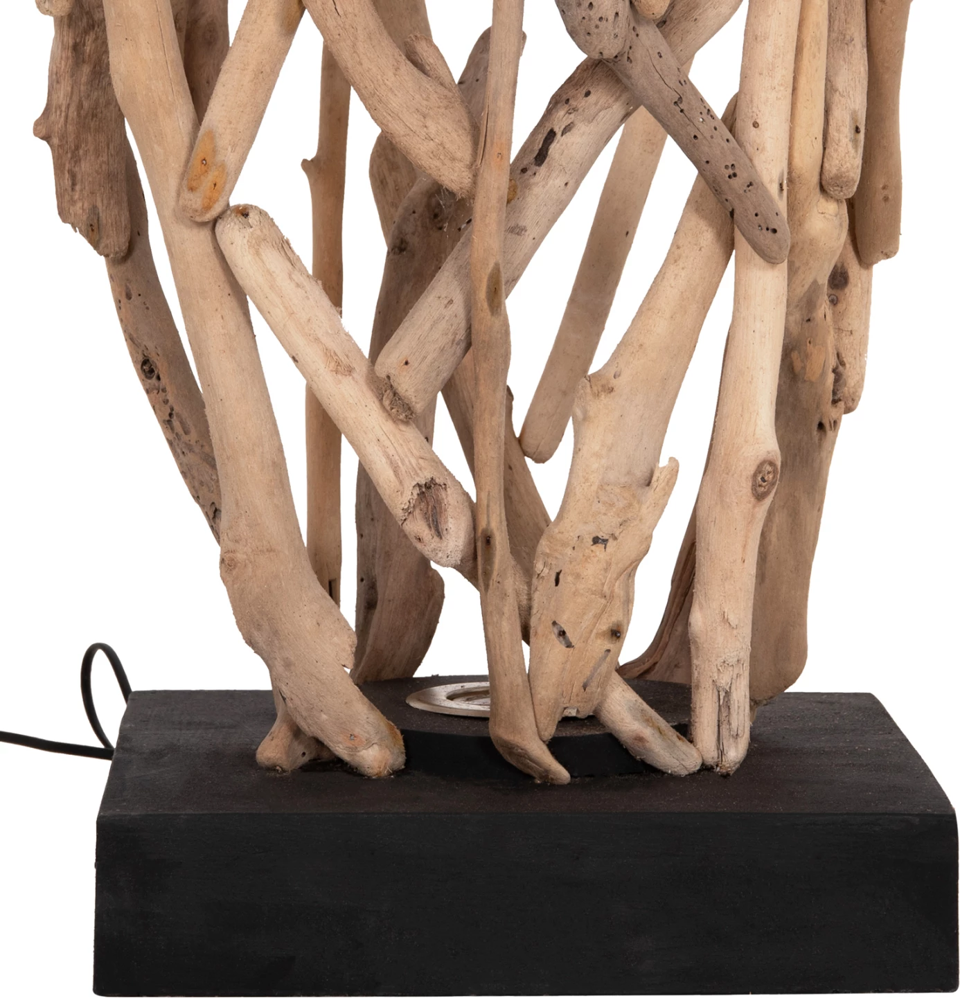 Llambë dekorative dyshemeje prej druri të gjetur, natyrale, VEKNA FH4877, 30x30x140cm