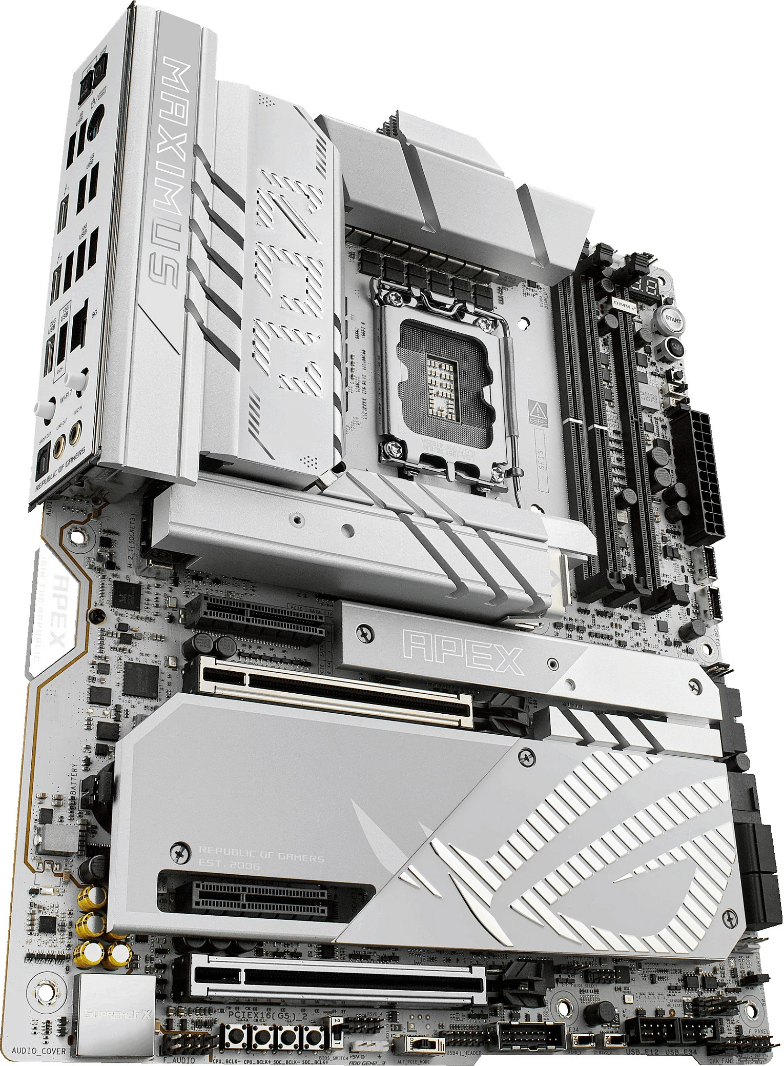 Pllakë amë ASUS ROG MAXIMUS Z890 APEX, Intel, LGA 1851, DDR5, 96 GB, gri