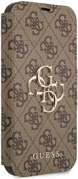 Mbështjellës Guess GUBKP13X4GMGBR për iPhone 13 Pro Max 6.7", bookcase, kafe