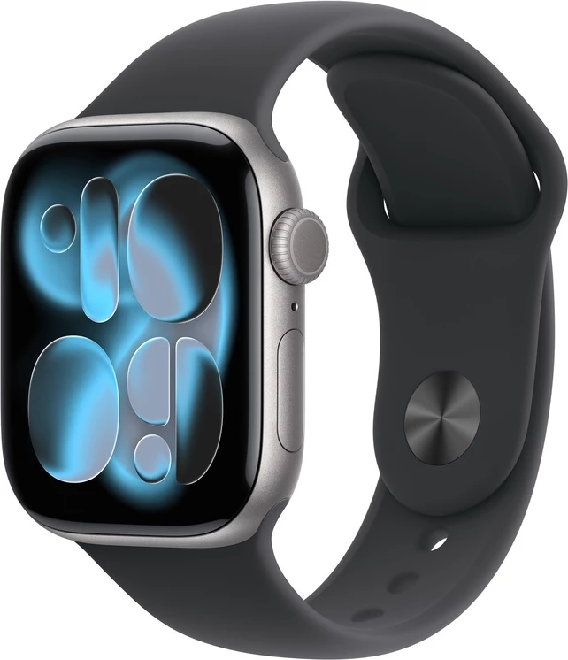 Apple Watch S11 42mm GPS Space Grey S/M Black Sport Band