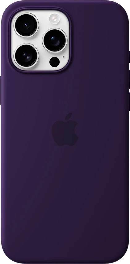 iPhone 16 Pro Max Silicone Case with MagSafe Plum