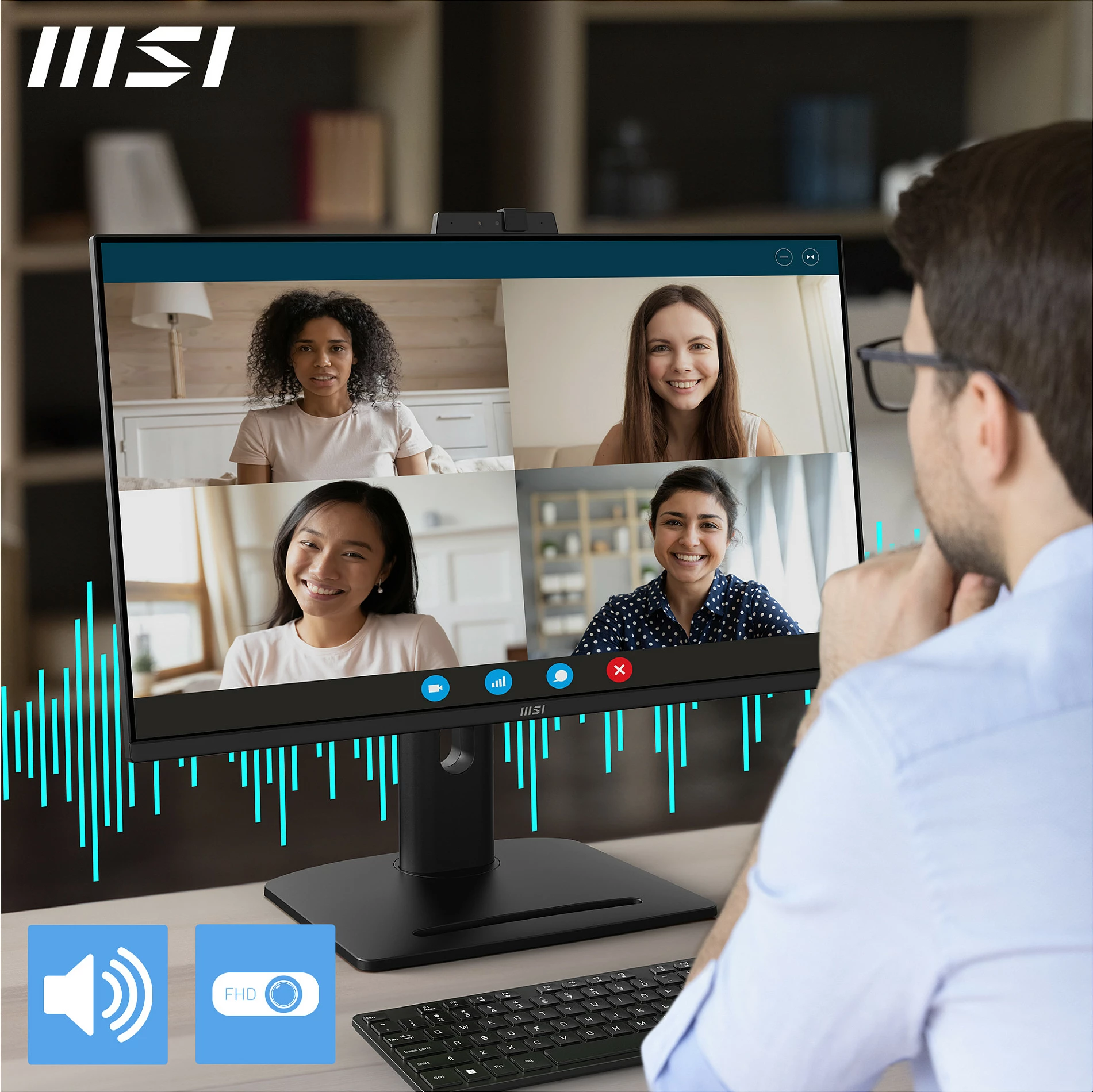 Monitor MSI 9S6-3PC8CM-001, 27", WQHD 2560x1440, IPS, 100Hz, i zi