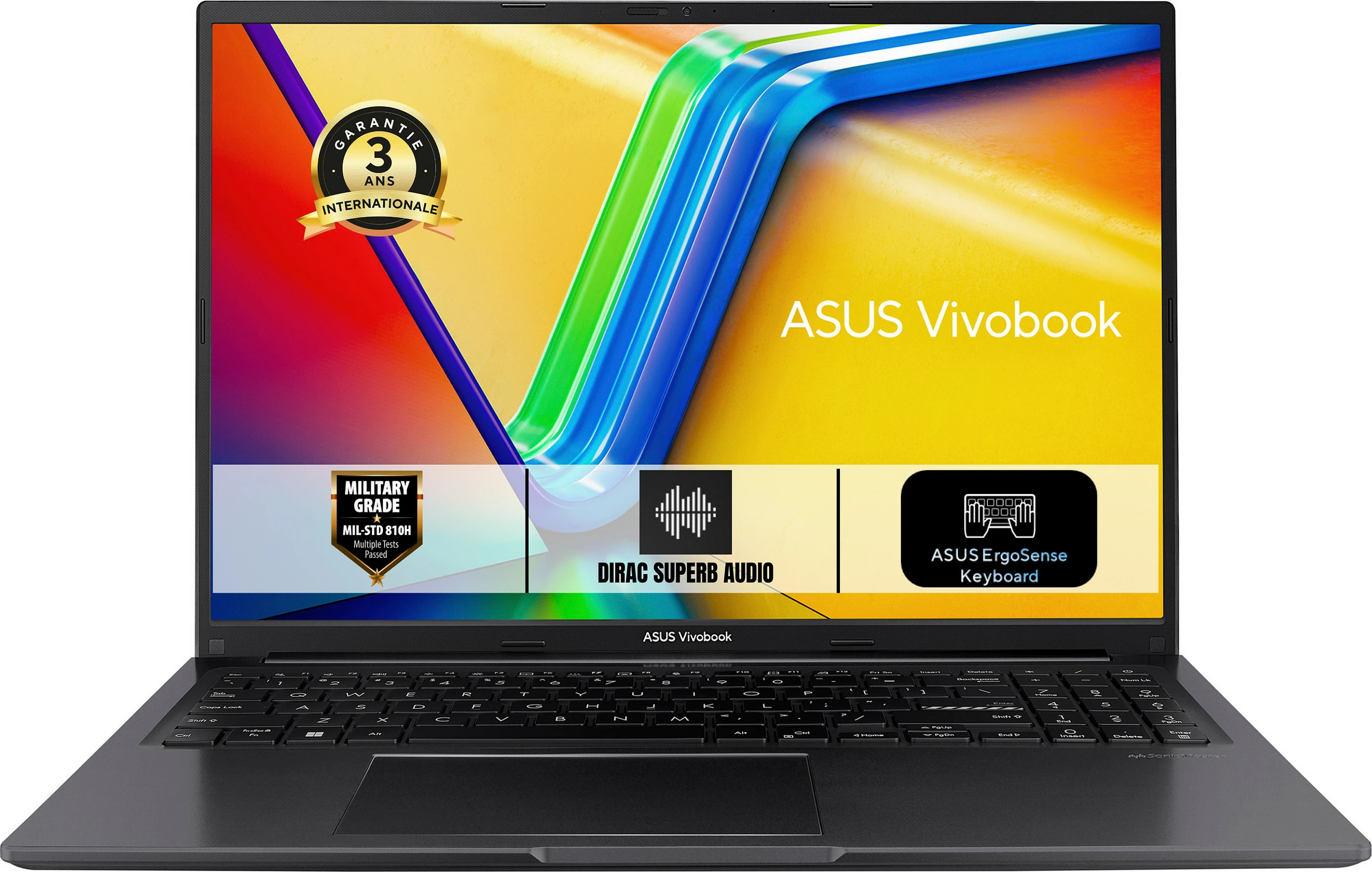 Laptop ASUS VivoBook 16 OLED M1605NAQ-ISCSH193W, Ryzen 5, 16GB RAM, 512GB SSD, AZERTY FR, Indie Black