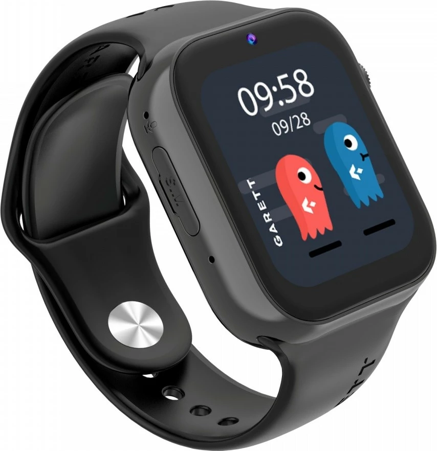 Smartwatch Garett Kids Twin 2 4G, për fëmijë, i zi