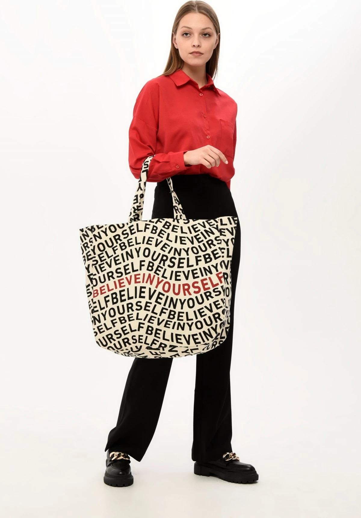 Çantë tote Zoozie Bags, krem, 2046