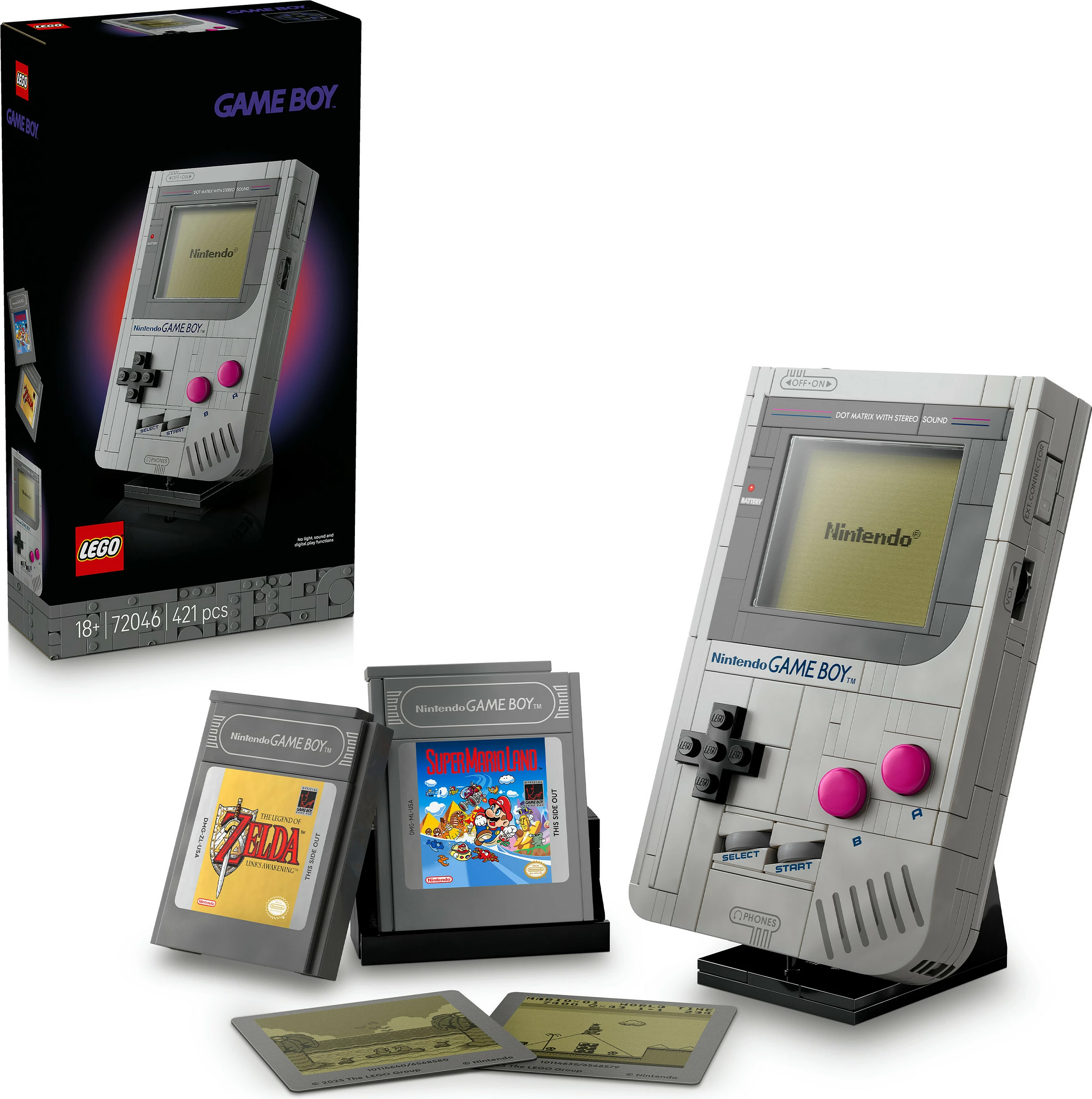 Set ndërtimi LEGO Super Mario Game Boy 72046, 421 pjesë, 18+, shumëngjyrësh