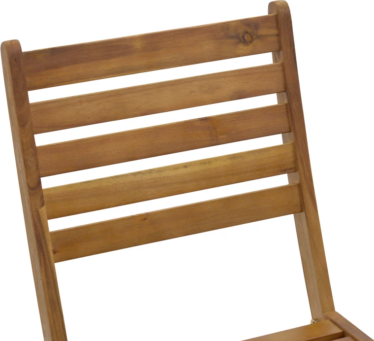 Karrige palosëse prej druri akacie, ngjyrë natyrale, 40x53x82cm