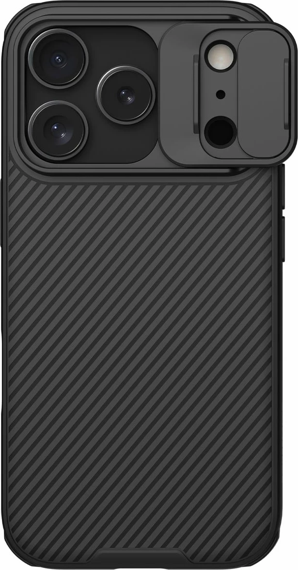 Mbështjellës Nillkin CamShield Pro Magnetic për iPhone 17 Pro, MagSafe, i zi