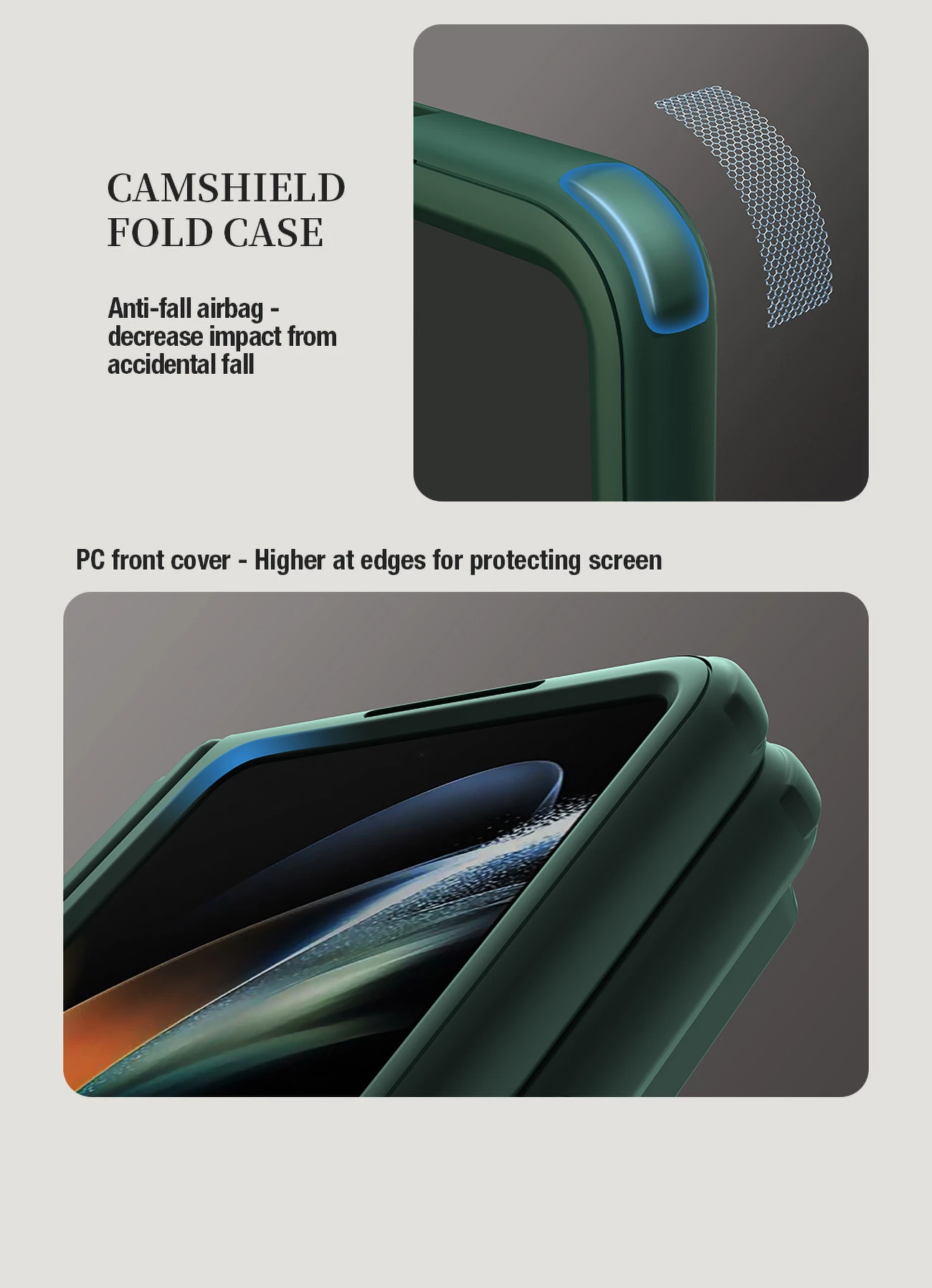 Mbështjellës Nillkin CamShield Fold Case për Samsung Galaxy Z Fold 5, me mbajtëse për stilolaps, e zezë