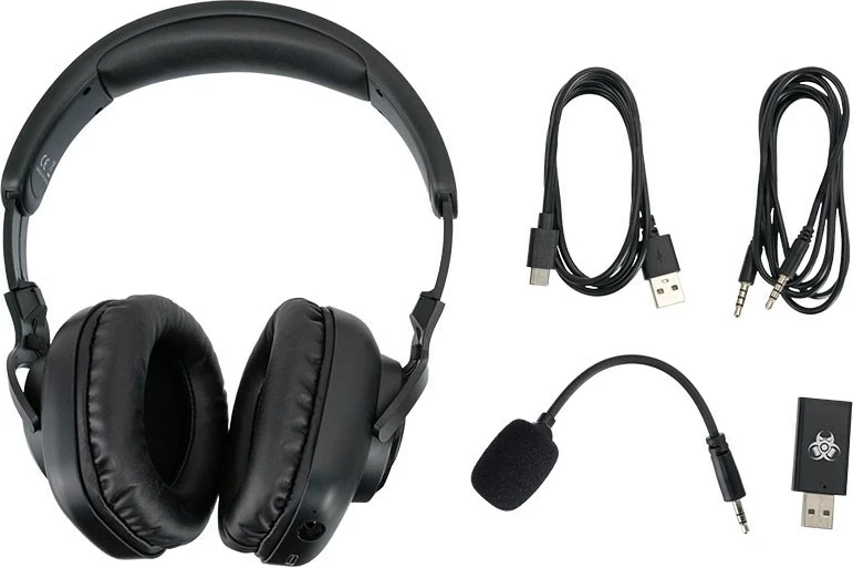 Kufje Tracer GAMEZONE Mobile Hybrid BT+2.4G, Wireless, me mikrofon të heqshëm, e zezë