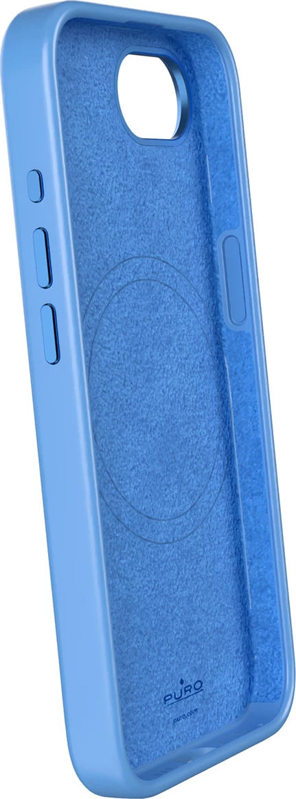 Mbështjellës Puro Icon Mag Pro me MagSafe për iPhone 16e, silikon, kaltër