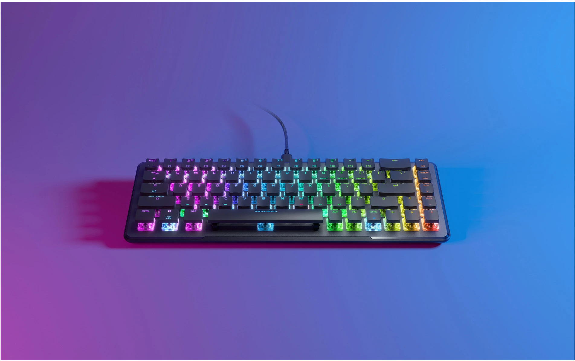 Tastierë gaming Turtle Beach Vulcan II Mini, 65%, Red Switch, DE Layout, RGB, e zezë
