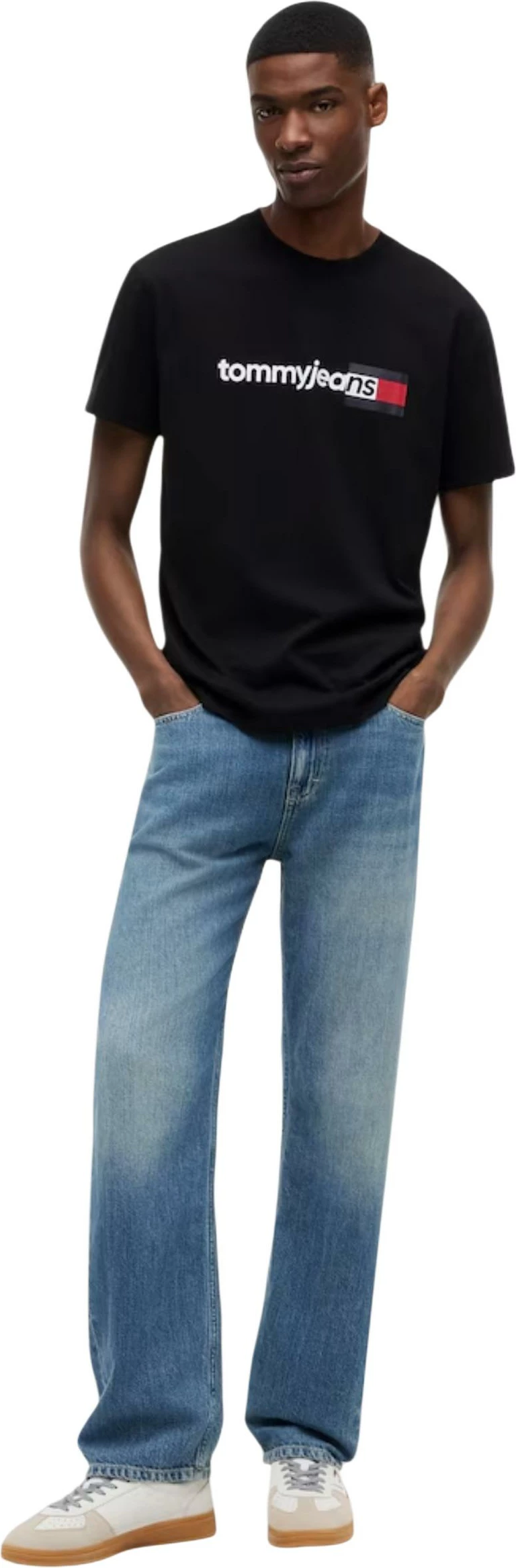 Maicë për meshkuj Tommy Hilfiger Jeans DM0DM23406, e zezë [Madhësia: M]