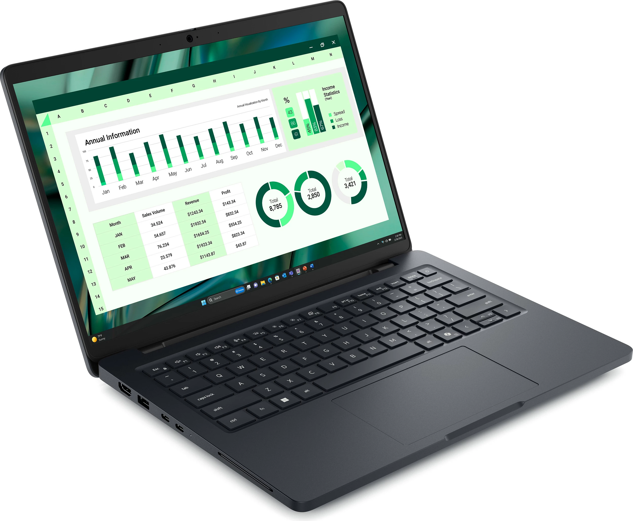 Laptop Dell Pro Max 14, CU7 265H, 32GB RAM, 1TB SSD, RTX PRO 500 6GB, 14" 1920x1200, Windows 11 Pro, Magnetite