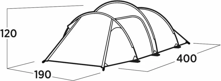 Tendë kampingu Easy Camp Hemsedal 3, e gjelbër, 3 persona
