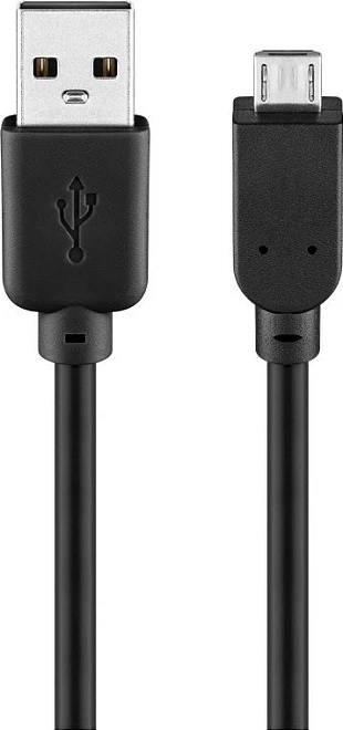 Kabllo USB Wentronic goobay USB 2.0 (USB-A në Micro-USB), 3 m, e zezë
