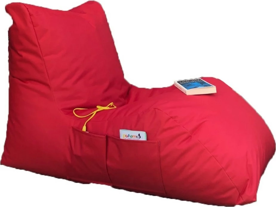 Qese ulëse relaksuese, ngjyrë e kuqe, stil daybed