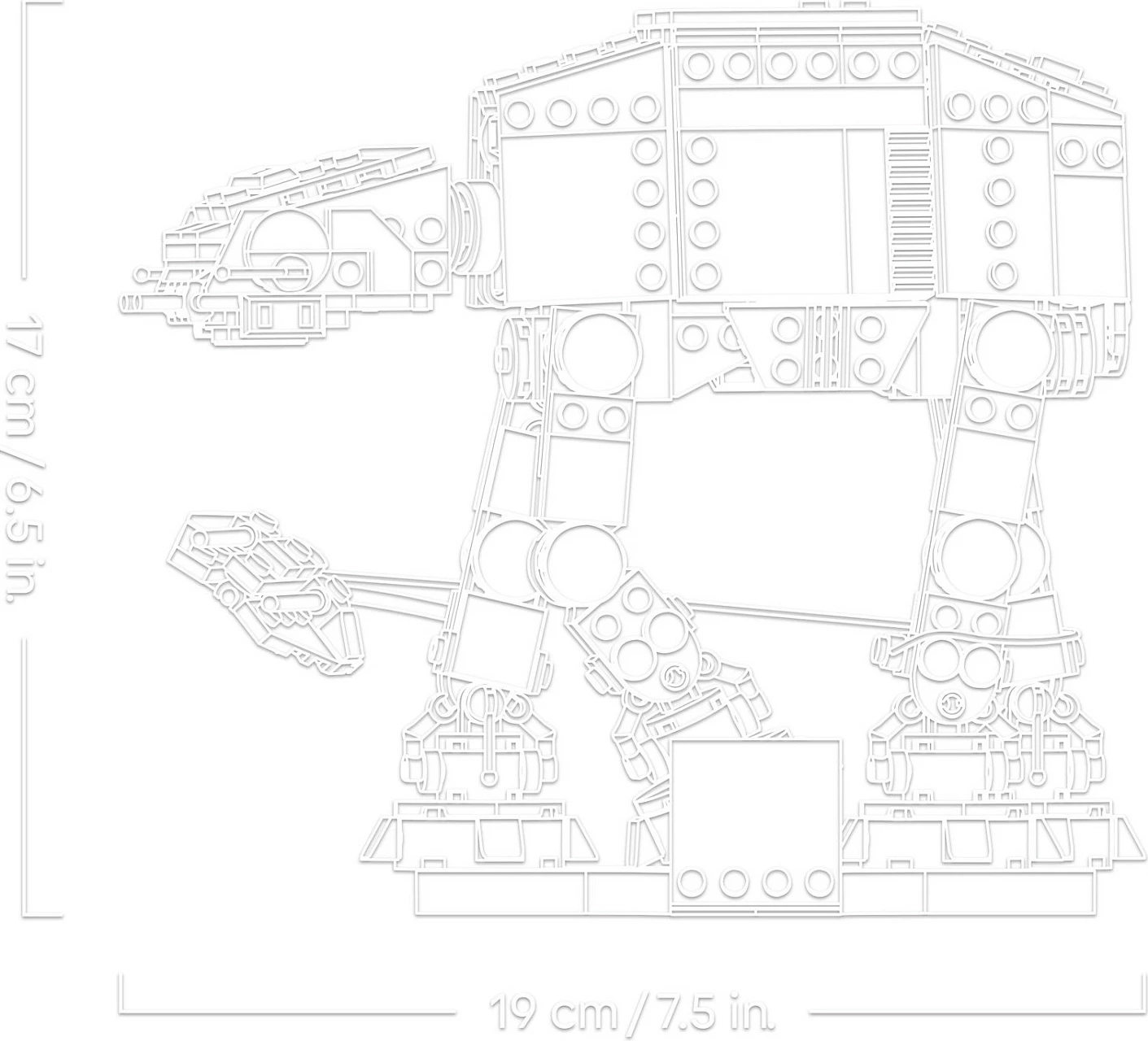 Set ndërtimi LEGO Star Wars AT-AT 75440, 525 copë, 18+, shumëngjyrësh