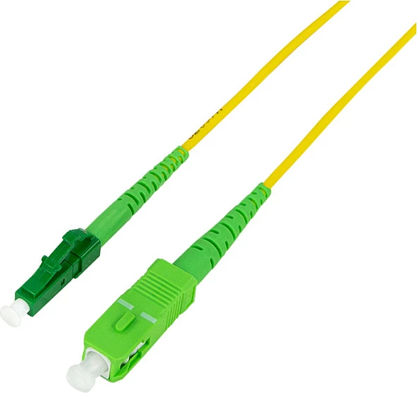Kabllo fiber optike LogiLink OS2 SM G.657.A2, SC/APC në LC/APC, 5 m, e verdhë