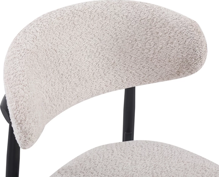 Karrige Folegio, ngjyrë krem me këmbë të zeza, 50x57x79.5cm