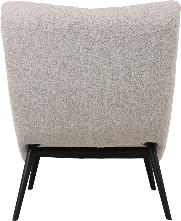 Karrige boucle me tabure, ngjyrë bezhë, 97x80x100cm