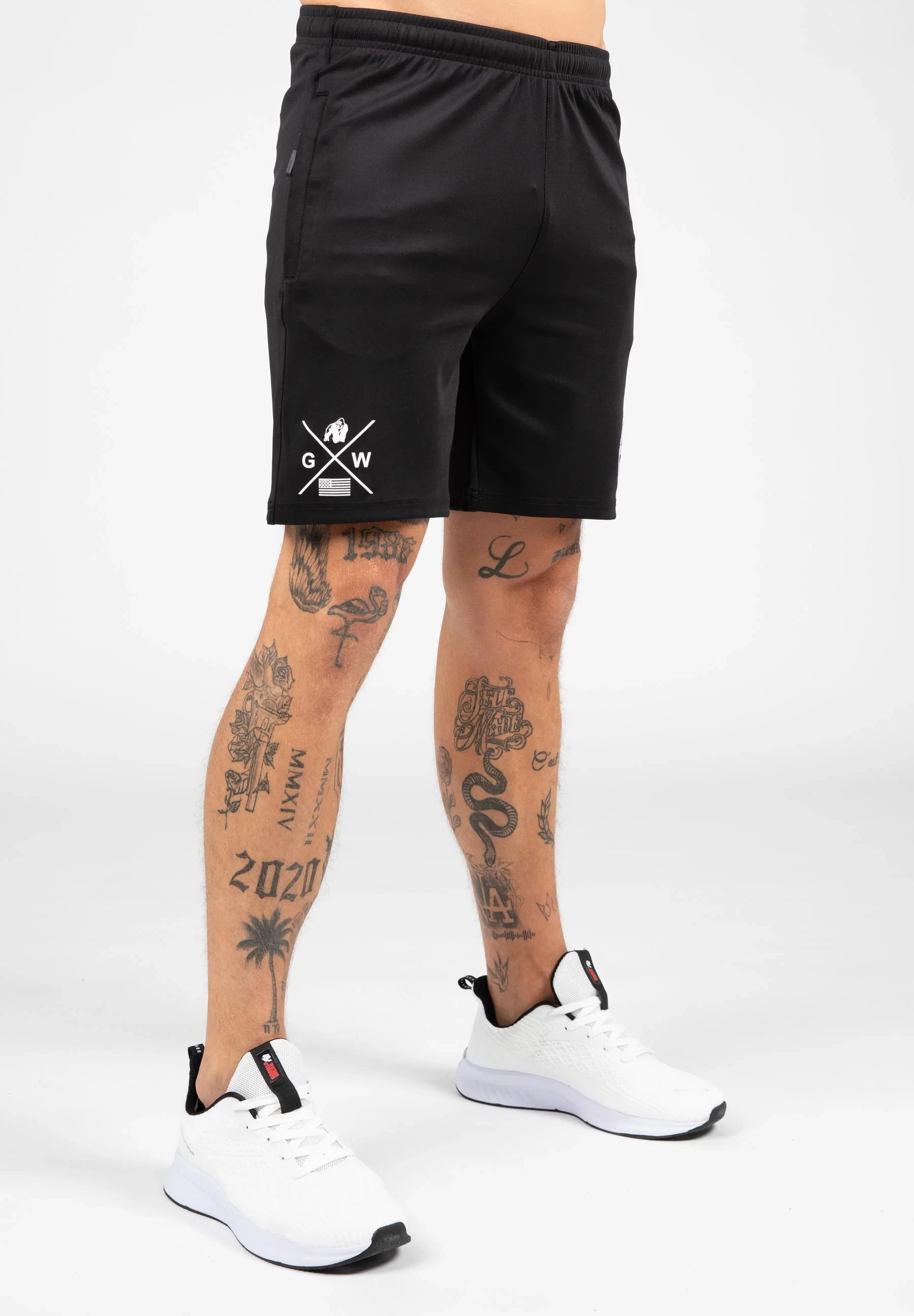 Vernon Track Shorts - Black [Madhësia: 2XL]