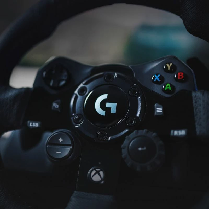 Timon lojrash Logitech për Xbox/PC, i zi