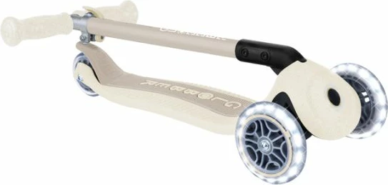 Trotinetë për fëmijë Globber PRIMO FOLDABLE LIGHTS ECOLOGIC, Coconut