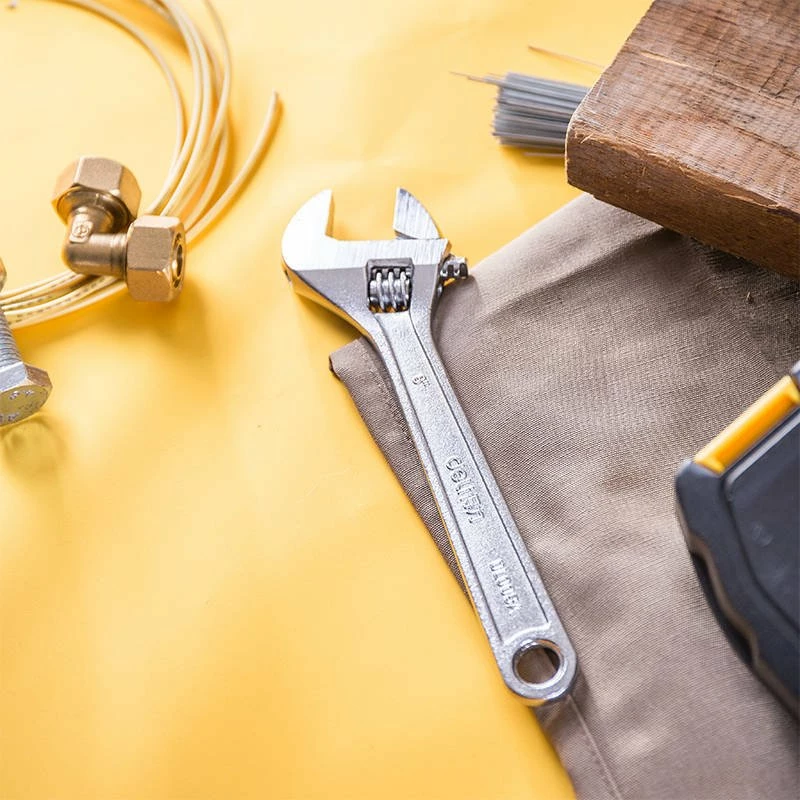 Çelës i rregullueshëm Deli Tools EDL008A, 8 inç, argjend