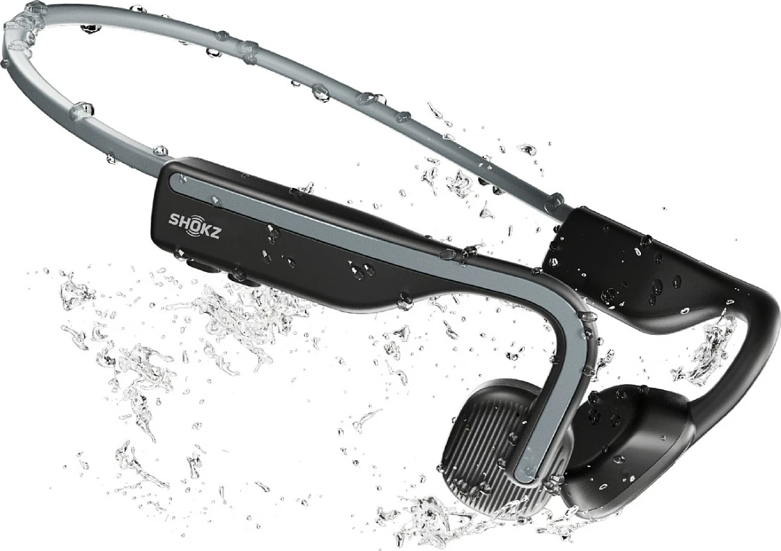 Kufje Shokz OpenMove, bone conduction, Bluetooth 5.1, IP55, 6 orë bateri, gri