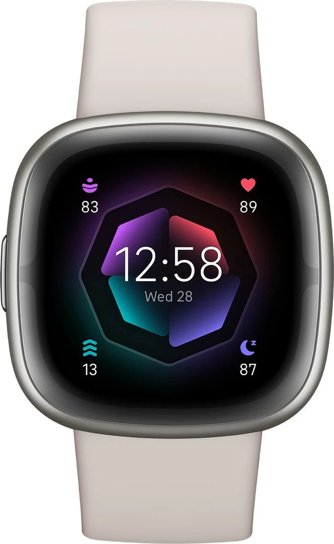 Smartwatch Fitbit Sense 2, lunar white