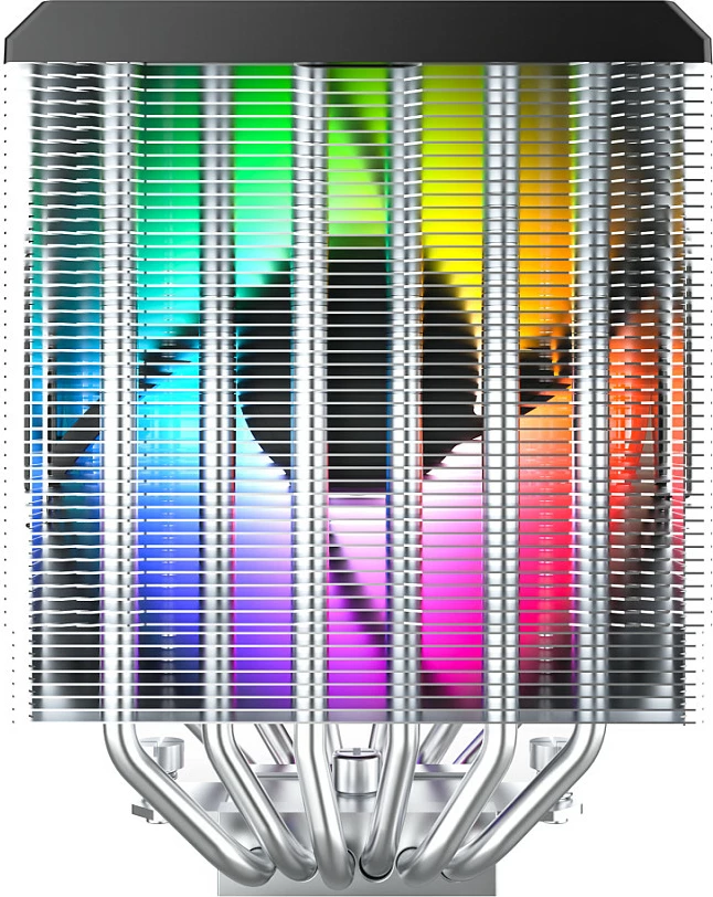 Ftohës CPU Montech NX600 ARGB, 2x120mm PWM, i zi